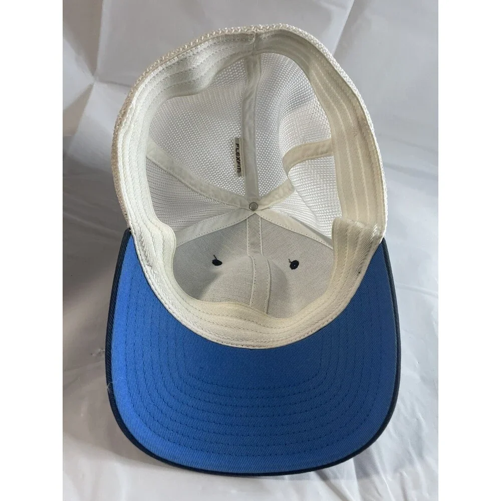 Columbia PFG Fitted Hat Cap Navy L/X Mesh Flexfit Light Weight